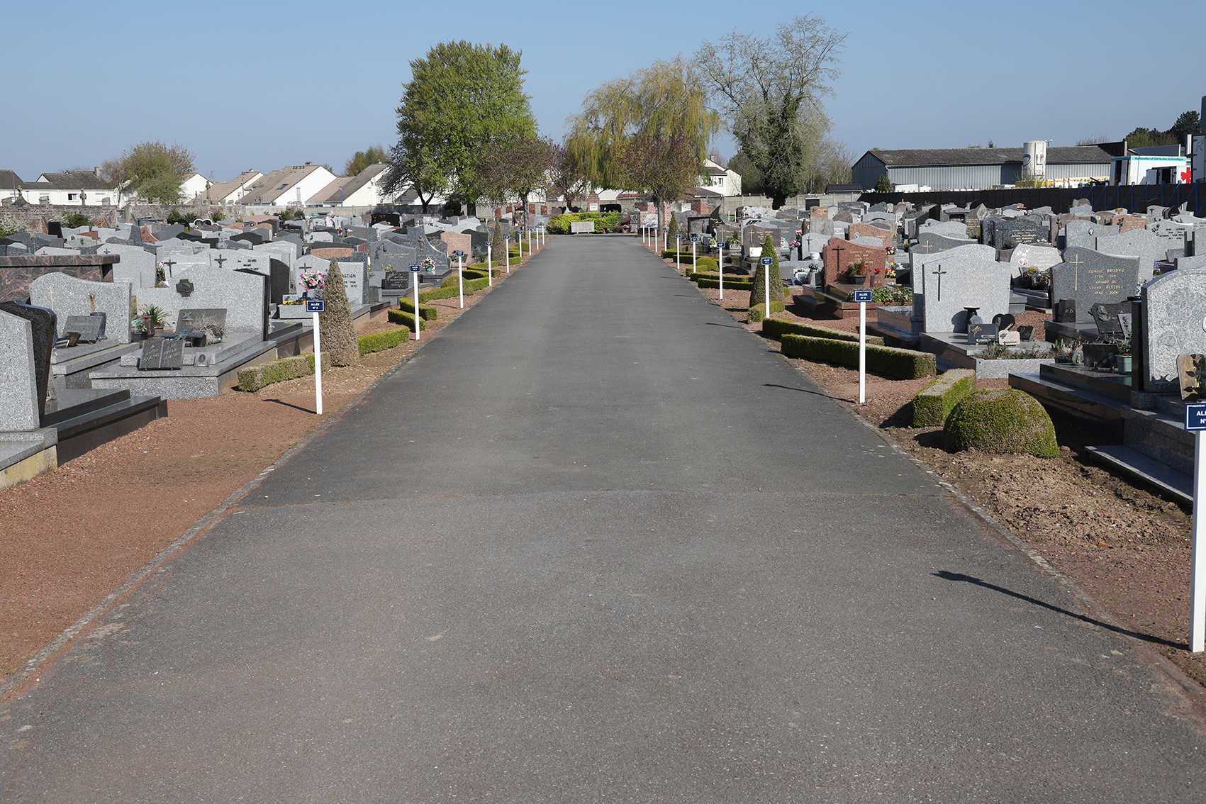 Le cimetière de Beaurains.